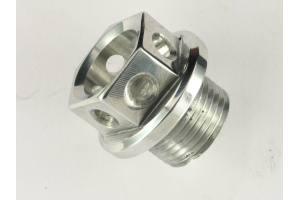 Screw plug, oil filler/drain hole. Aluminium drilled, most models