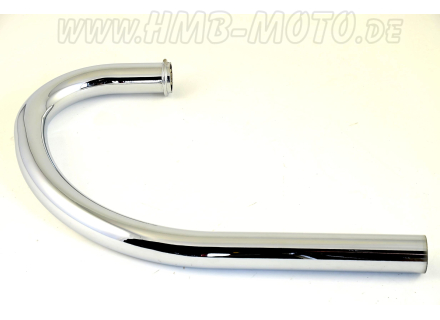 Downpipe V7-Sport, 750-S, chromed, left hand side