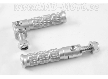 Rear retractable footpegs for universal use
