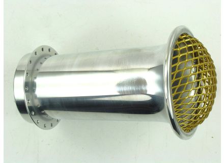 Ansaugtrichter 120 mm mit Sieb, gold, PHF 30/36 Vergaser