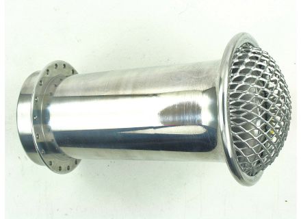 Ansaugtrichter 120 mm mit Sieb, silber, PHM Vergaser