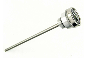Dipstick, short version with thermometer, black face