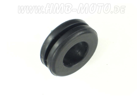 Rubber grommet, fuel tank and brake hose