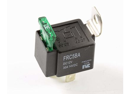 Relay with fuse, universal type, 12V/30A