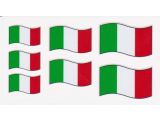 Aufkleberset Italien Fahne 3/4/5 cm
