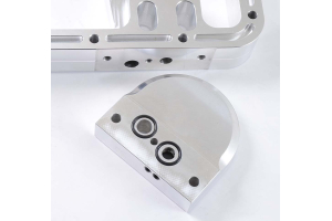 Oil sump extension with rear external filter