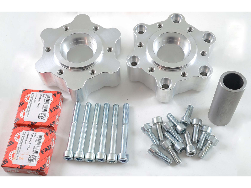 Front wheel flange set front, 320 mm discs on spoked wheel, 296,00
