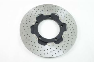 Brake Disc rear 242 mm, stainless, black anodized, Mille GT