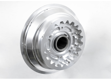 Rear wheel hub, T3, Cal-3, Cali-1100, Mille-GT etc. Plain Aluminium