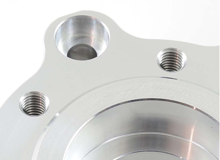 Front wheel flange set front, 320 mm discs on spoked wheel Custom width
