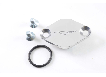 Verteilerabdeckung Aluminium Glasperlengestrahlt mit Adlergravur