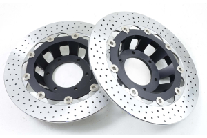 Bremsscheibenkit vorn schwimmend, 300 mm,  LM-1, LM-2, LM-3. schwarz eloxiert