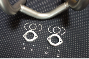 Drehmoment-Krümmersatz VA 45 mm, mit Inteferenz, T3, SP, LM-3 etc. Gebeizt.-Standardflansche Glasperlengestrahlt