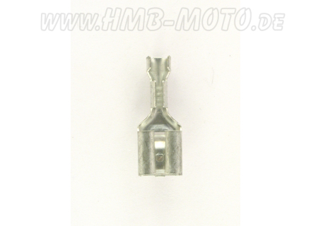 Flachsteckhülse  6,3 x 0,8 mm (1-2.5 mm²) mit Rastnase