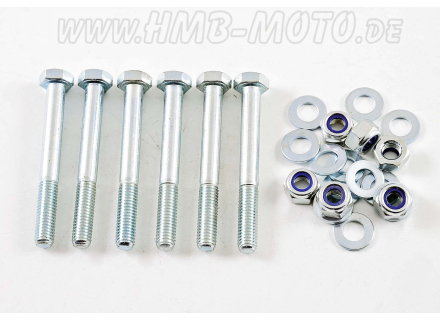 Stainless screw set for front wheel, 65 mm