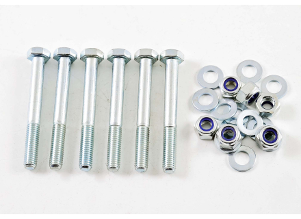 Stainless screw set for front wheel, 65 mm